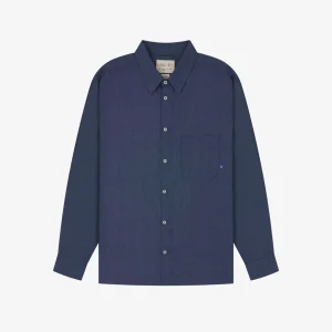 6006 Long-sleeve Oxford shirt - mid-blue chambray