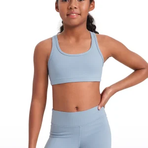 Butterluxe Girls Scoop Neck Racerback Sports Bra