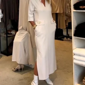 Elegant Women’s Dress – Flattering Silhouette Lightweight Fabric Stylish Feminine Outfit Comfortable Spring Fashion Statement